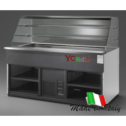 Banco pasticceria L1377xP940xH1384 a due ripiani