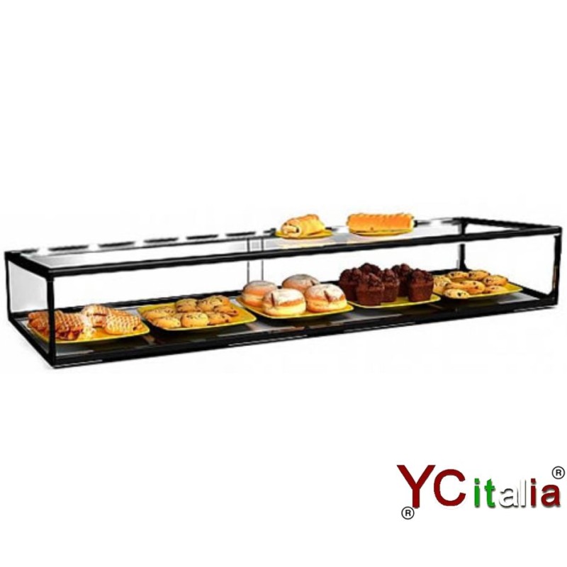 Vetrina neutra a un piano 920x330x215 mm