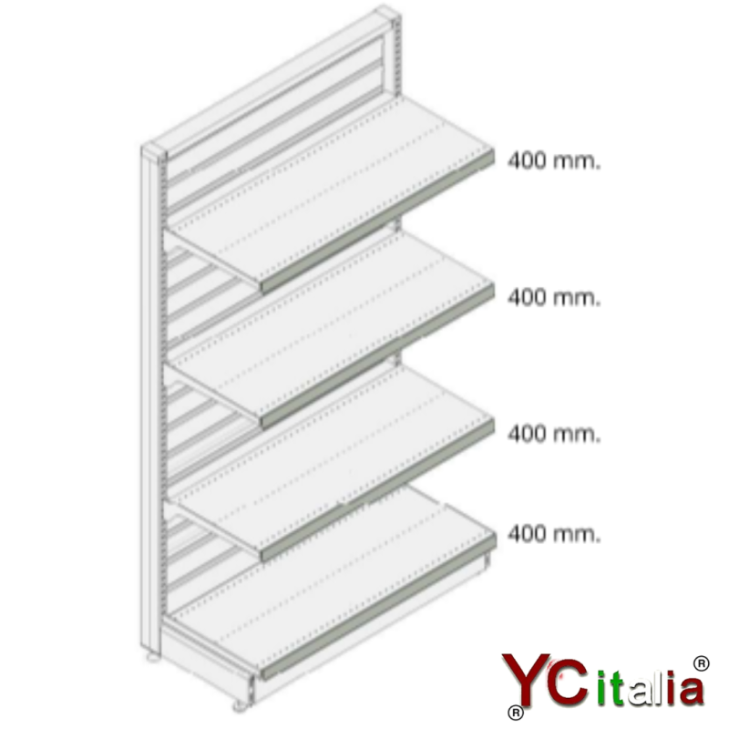 Scaffale murale H2160 P500 L1330