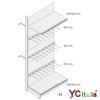 Scaffale per supermercato murale con ganci