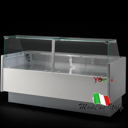 Espositore a vetri dritti 2480x895x1200 con motore remoto