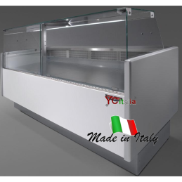 Espositore neutro a vetri dritti 2960x895x1200 con motore remoto