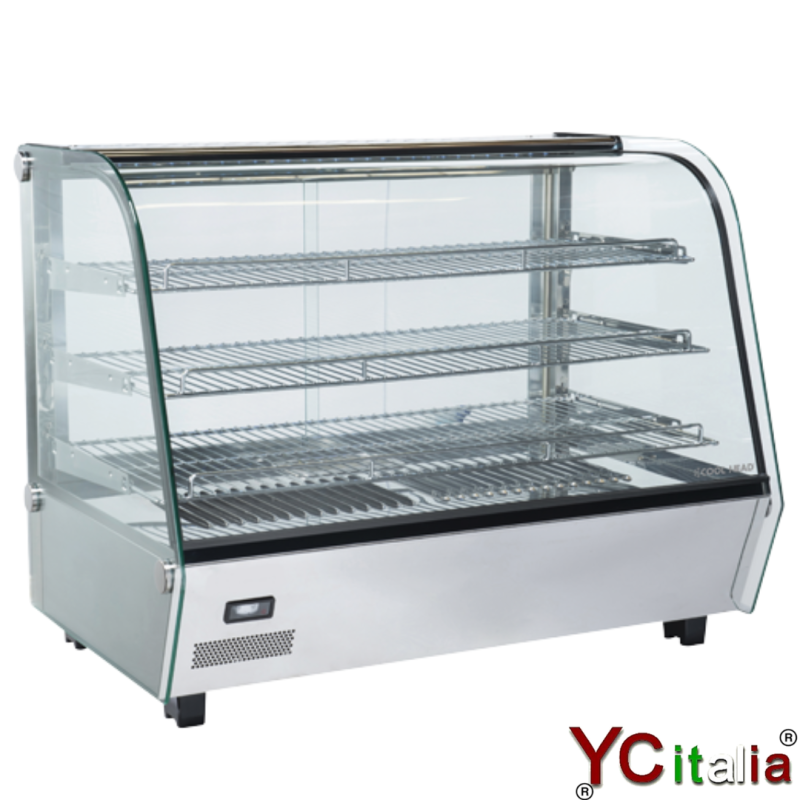 Vetrina espositore caldo 870x582x685 h|Vetrine da banco riscaldate 3 piani