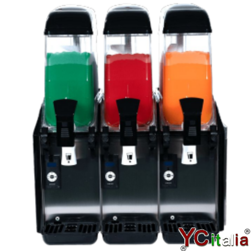 Granitore a 3 campane 36 lt con raffreddamento ad acqua