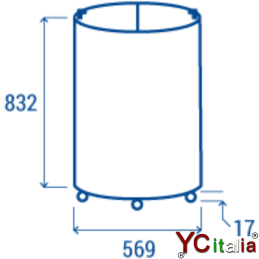 Congelatore a pozzetto con porta vetro 80 Lt