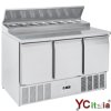 Saladette 3 porte 389 Lt 1365x700x1005 h|Saladette refrigerata a 3 porte