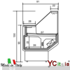 Banco refrigerato salumi e formaggi vetri dritti 1040x910x1290