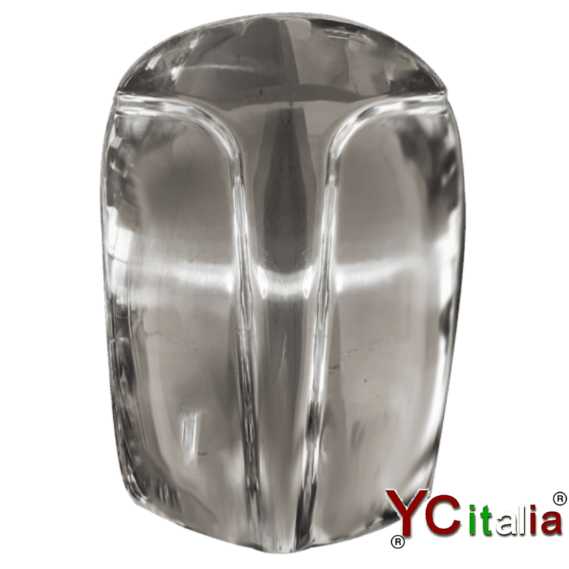 Asciugamani elettrico in acciaio inox lucido