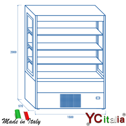Murale refrigerato per servizio assistito