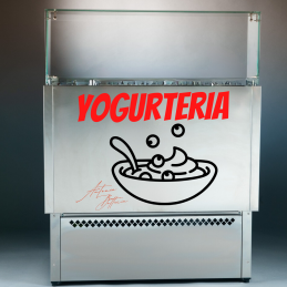 Banco refrigerato per yogurt