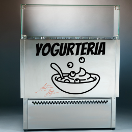Banco Refrigerato per Yogurt Professionale 9 Vaschette GN 1/6|Station Professionali: Postazioni Bar, Cocktail, Caffetteria e Poke