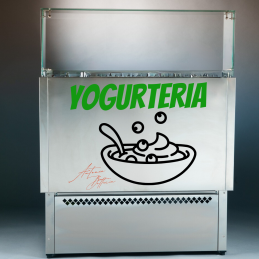 Banco refrigerato per yogurt