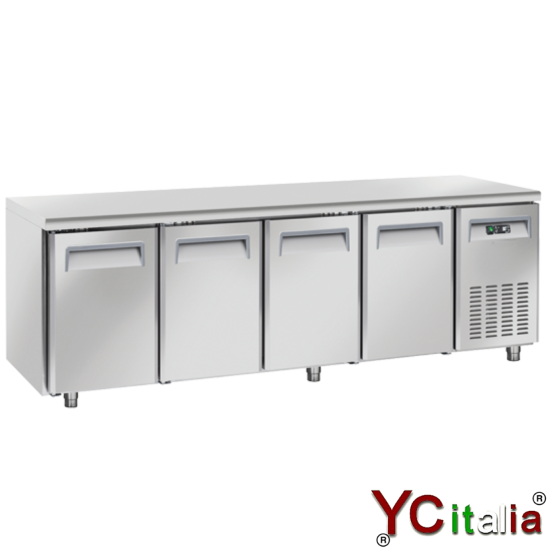 Tavolo refrigerato pasticceria 4 porte 2480x800x850