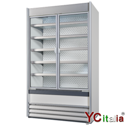 Murale refrigerato con porte L1955 X 600 X H 1984 carne preconfezionata|Murali refrigerati con porte battenti