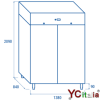 Armadio refrigerato GN 2/1 600 litri