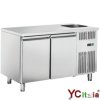 Tavolo refrigerato GN1/1 con lavello 1320x700x850