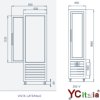 Vetrina refrigerata panoramica 450x620x1860