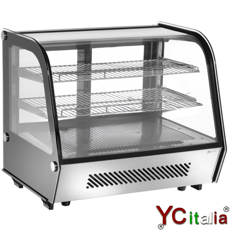 Vetrina espositore refrigerata nero 160 lt