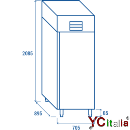 Armadio congelatore 550 L