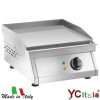 Fry top singolo liscio 400x500|Fry top liscio elettrico da banco