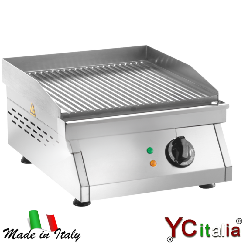 Fry top singolo rigato 400x500