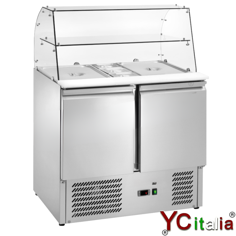 Saladette 2 porte 900x700x1300 h