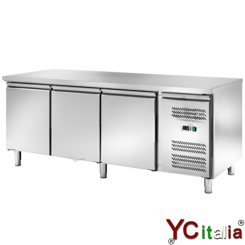 Tavolo refrigerato inox 3 porte pasticceria|Tavoli refrigerati per pasticceria
