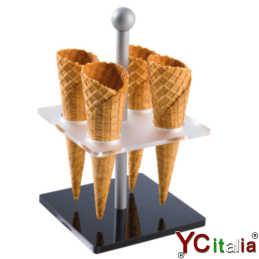Reggi coni da banco con 4 sedi
