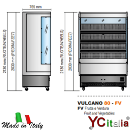 Murale refrigerato frutta e verdura 1480x765x2130