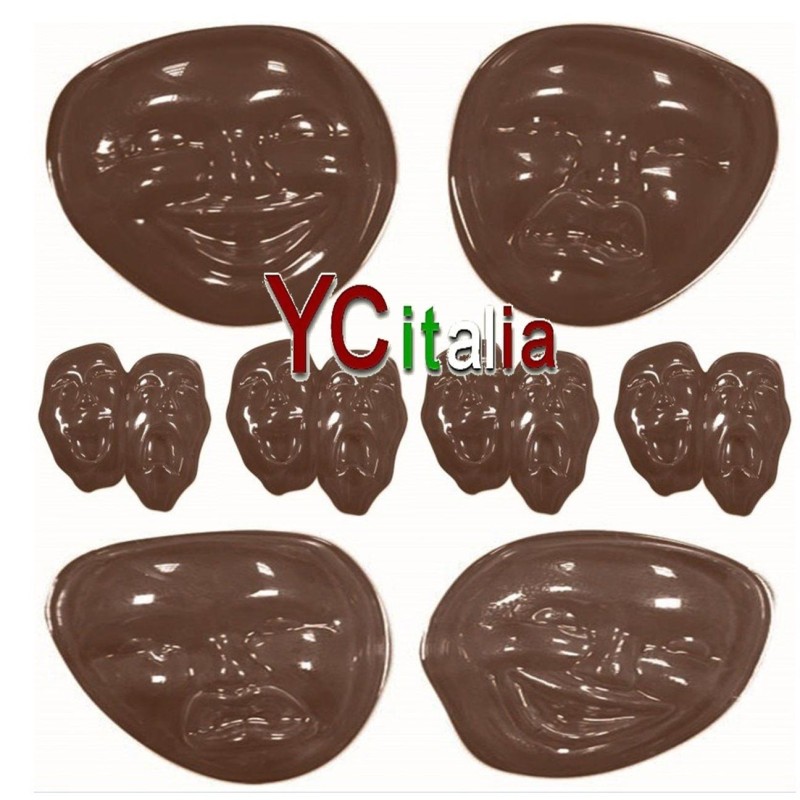 Stampi maschere  di cioccolato5,00 €Stampi polietilene per cioccolatoF.A.R.H. Snc Di Bottacin Antonio & C