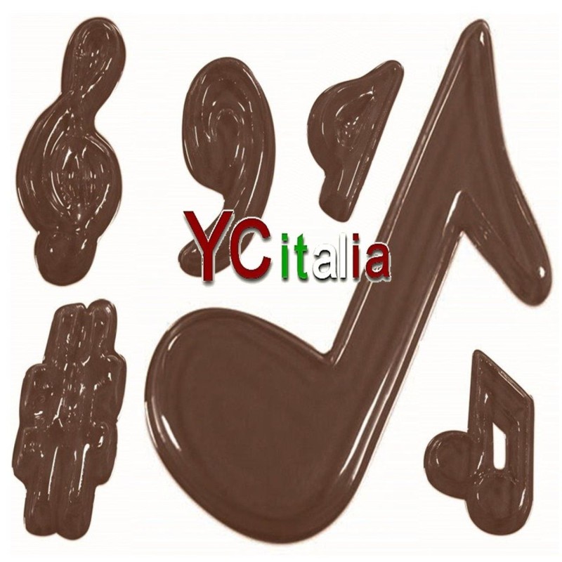 Stampi note musicali di cioccolato5,00 €Stampi polietilene per cioccolatoF.A.R.H. Snc Di Bottacin Antonio & C
