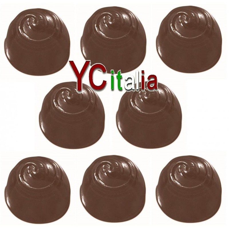 Stampi praline cupola spirale di cioccolato5,00 €Stampi polietilene per cioccolatoF.A.R.H. Snc Di Bottacin Antonio & C