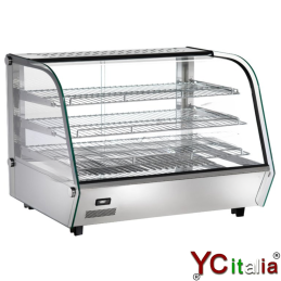 Vetrinetta da appoggio calda|Vetrine da banco riscaldate 3 piani