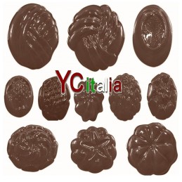 5,00 €F.A.R.H. Snc Di Bottacin Antonio & CPolyethylen Stempel für SchokoladeStampi praline cupola spirale per cioccolatini