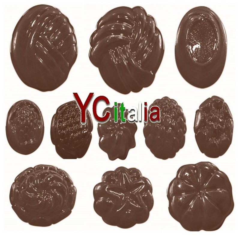 5,00 €F.A.R.H. Snc Di Bottacin Antonio & CPolyethylen Stempel für SchokoladeStampi praline tonde per cioccolatini