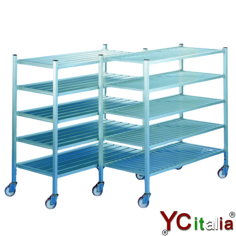 Carrello porta alimentari a 4 livelli|Carrelli porta carne e alimenti