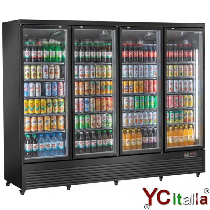 Frigorifero murale a 4 porte con ruote