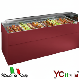 Vetrina Espositiva Refrigerata Pasticceria L1377xP940xH1064|Banchi per pasticceria