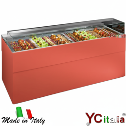 Vetrina Espositiva Refrigerata Pasticceria L1377xP940xH1064|Banchi per pasticceria