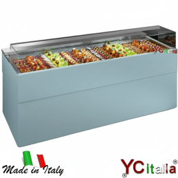 Vetrina Espositiva Refrigerata Pasticceria L1377xP940xH1064|Banchi per pasticceria