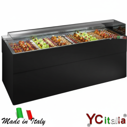 Vetrina Espositiva Refrigerata Pasticceria L1377xP940xH1064|Banchi per pasticceria