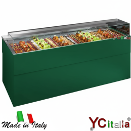 Vetrina Espositiva Refrigerata Pasticceria L1377xP940xH1064|Banchi per pasticceria