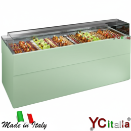 Vetrina Espositiva Refrigerata Pasticceria L1377xP940xH1064|Banchi per pasticceria