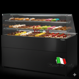 Banco pasticceria L1377xP940xH1384 a due ripiani