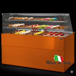 Banco pasticceria L1377xP940xH1384 a due ripiani