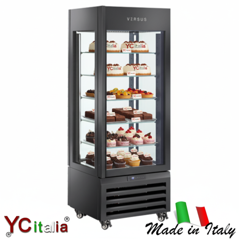 Vetrina panoramica per pasticceria 700x650x1900