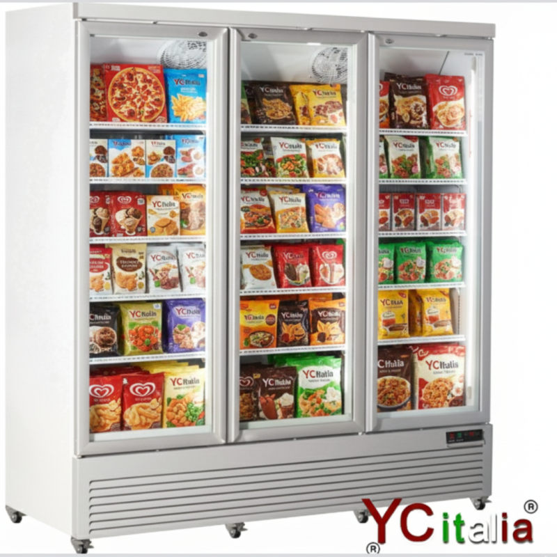 Armadio congelatore bianco 3 porte