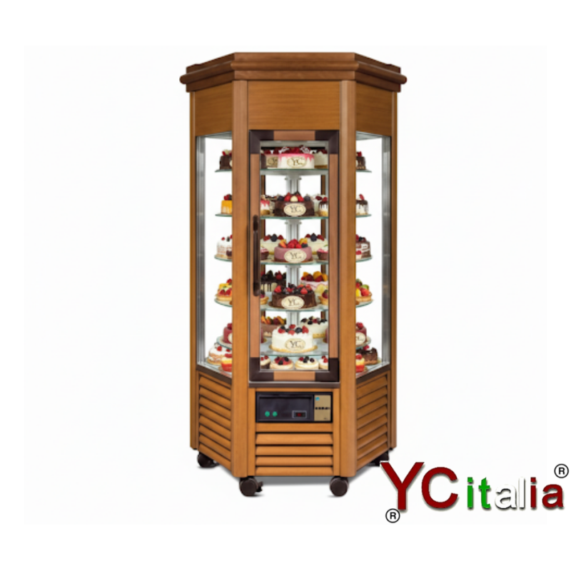 Vetrina in legno per torte 96x111x193 h