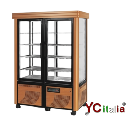 Vetrina in legno per dolci 132x75x186 h|Vetrine per torte gelato 2 & 3 porte