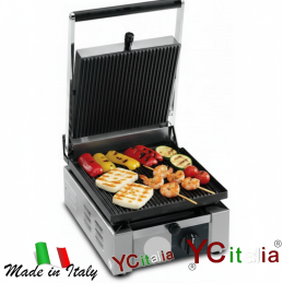 Piastra per panini professionale 260x435 rigata ceramicata|Piastre per panini in ghisa